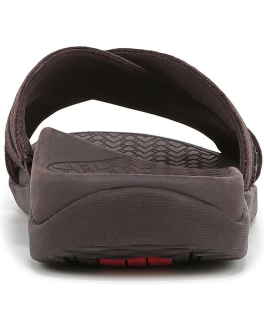 Vionic Brown Tide Slide Sandals for men