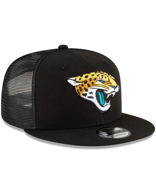 KTZ Black Jacksonville Jaguars Shade Trucker 9fifty Snapback Hat for men