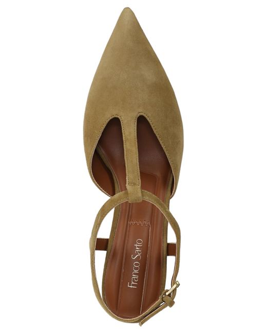 Franco Sarto Metallic Ovett Pointed Toe Strappy Shoes