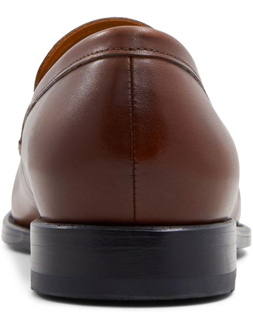 Brooks Brothers Brown Greenwich Slip On Penny Loafers for men