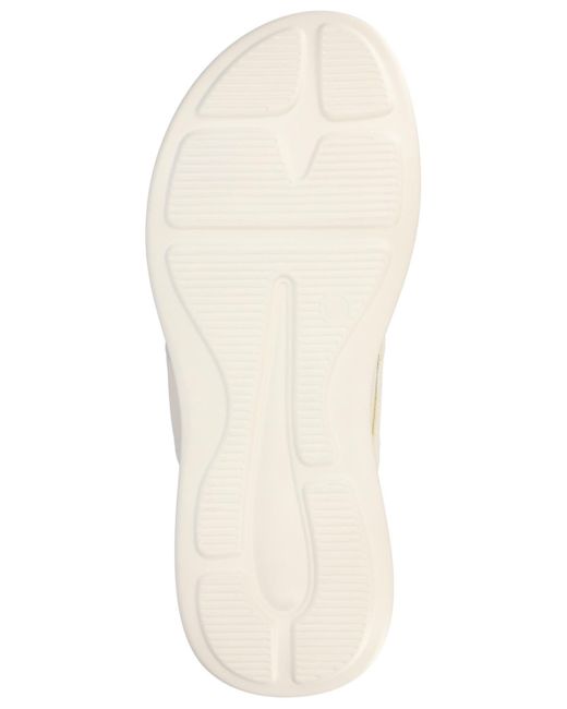 Journee Collection White Janis Double Band Comfort Wedge Sandals