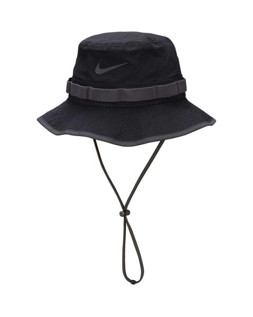 Nike Black Apex Performance Bucket Hat for men