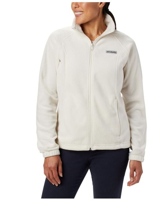Columbia White Plus Size Benton Springs Fleece Jacket