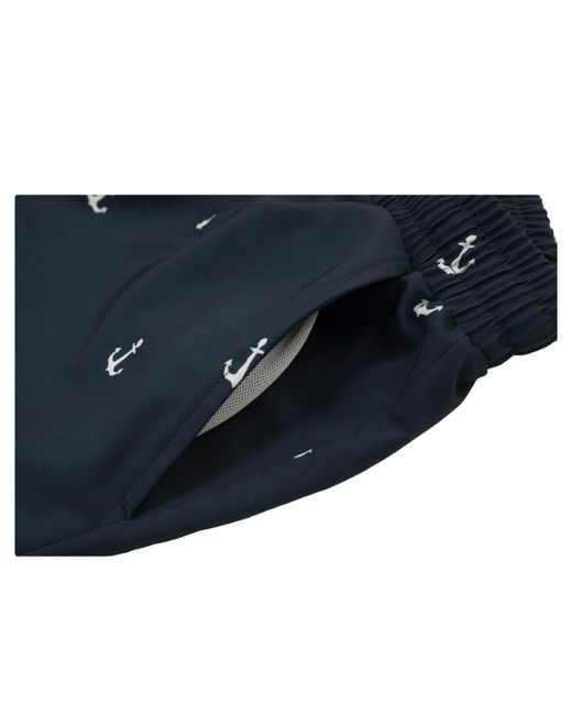 Rokka&Rolla Blue 7" Compression Liner Stretch Swim Trunks Upf 50+ for men