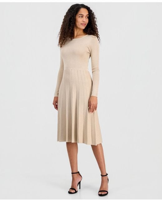 loose fit black dress Loose Fit Midi Dress in Black main image 0