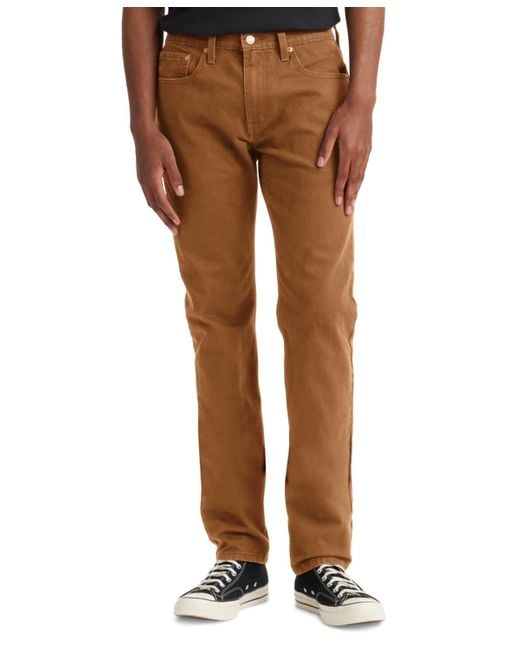 Levi s 502 Taper Jeans in Brown for Men Lyst