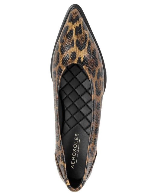 Aerosoles Black Mide Tailored Flat