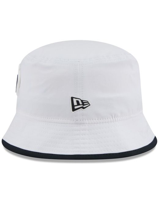 KTZ White Houston Texans 2025 Nfl Training Camp Stretch Bucket Hat for men