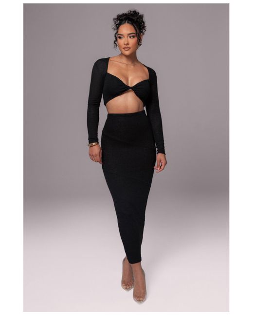 JLUXLABEL Gray All About You Skirt Set