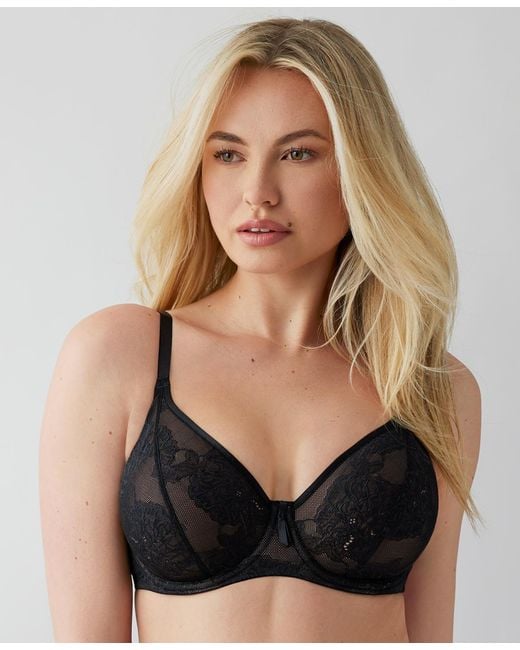 Wacoal Black Full Bloom Underwire Bra 855409