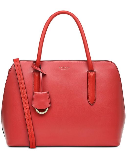 Radley Liverpool Street 2.0 Medium Leather Satchel in Red Lyst