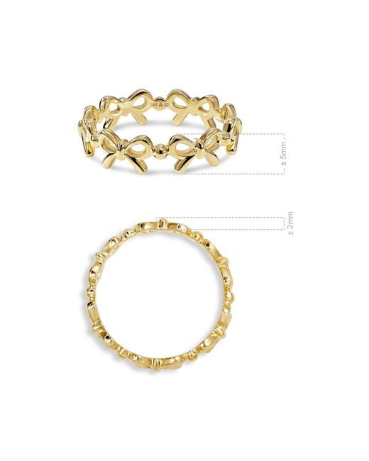 DEVATA Metallic Bow Ring