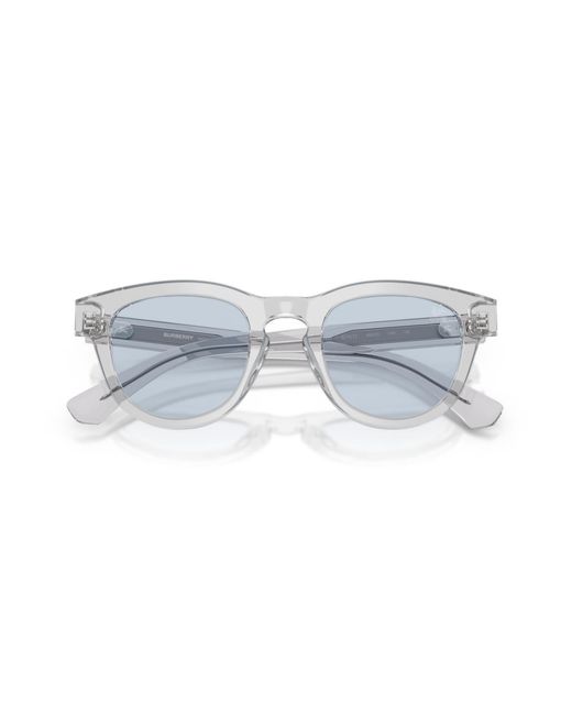Burberry White Round Sunglasses for men