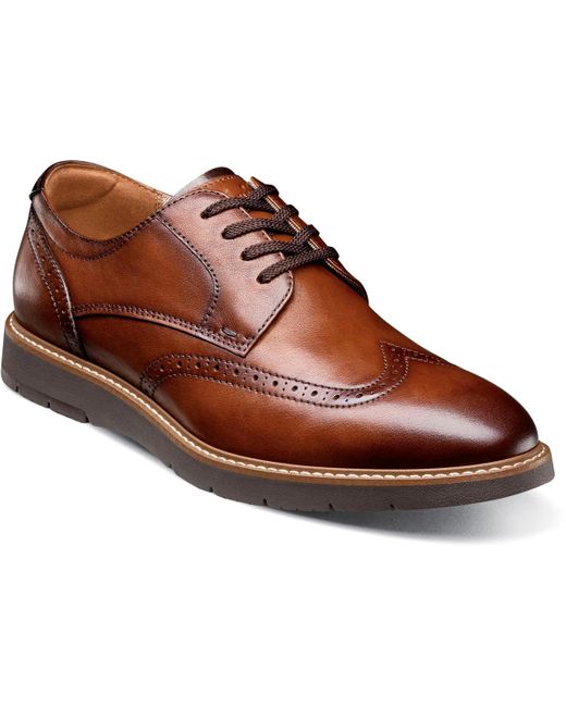 Florsheim Brown Vibe Wingtip Oxford Dress Shoe for men