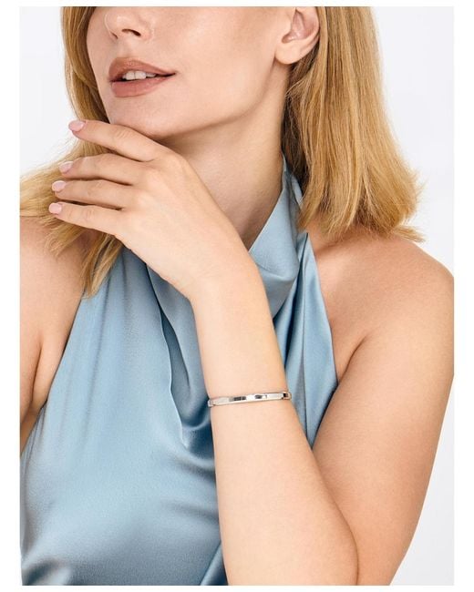 DEVATA White 5mm Cuff Bracelet