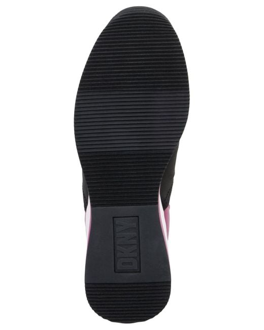 DKNY Purple Kamryn Slip-on Logo Wedge Sneakers