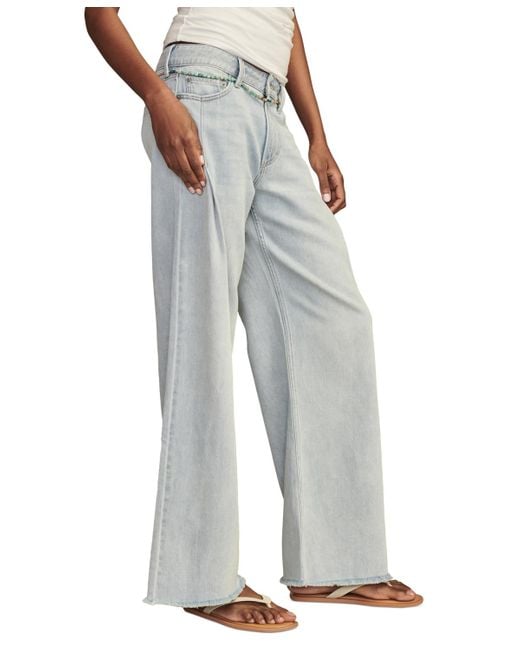 Lucky Brand Blue Palazzo Jeans