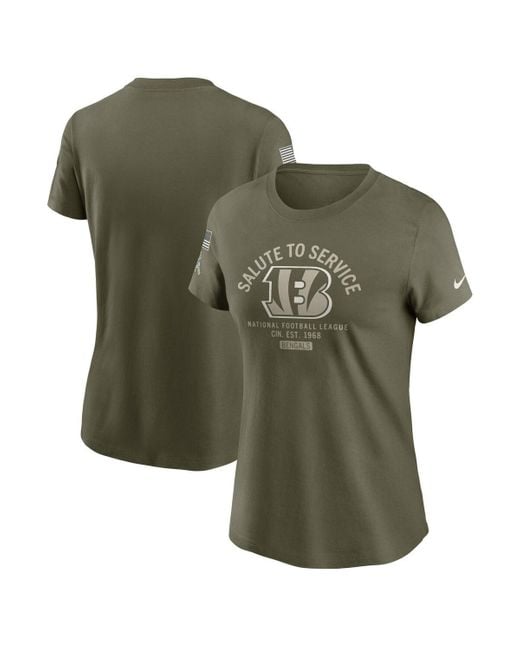 Nike Green Cincinnati Bengals 2025 Salute To Service Sideline T-shirt