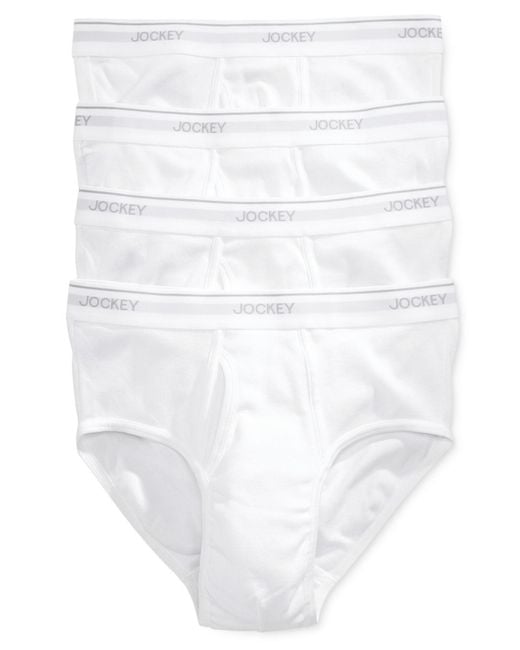 Jockey Men's Classic Collection Full-Rise Briefs 4-Pack - Macy's