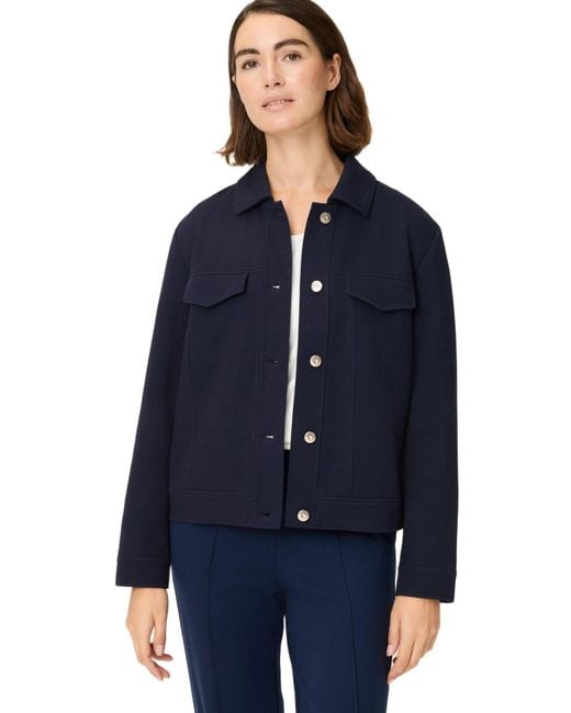 Olsen Blue Pique Jacket