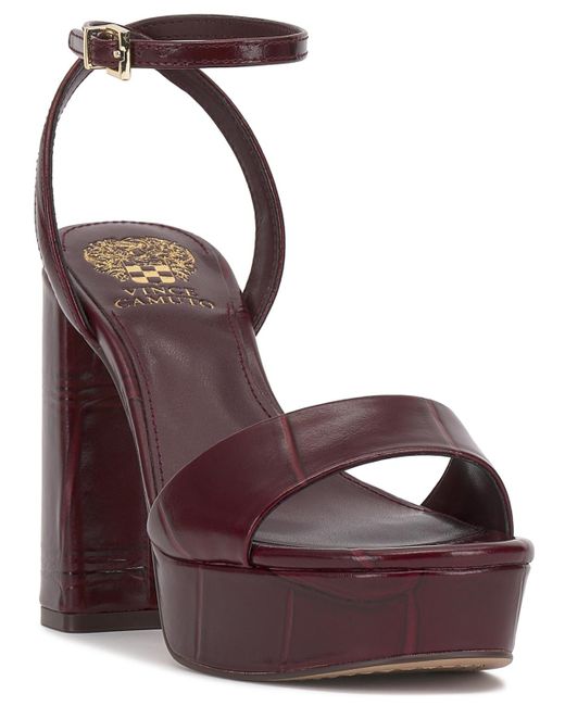 Vince Camuto Brown Pendry Platform Dress Sandals
