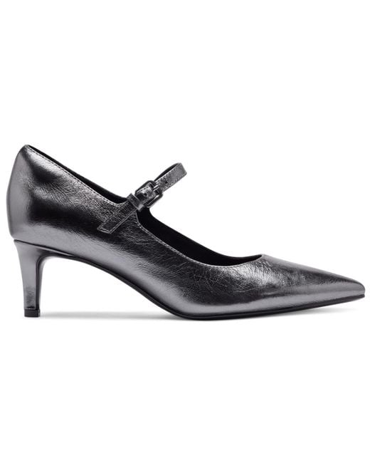 Rockport Blue Chase Mary Jane Pointed-toe Pumps