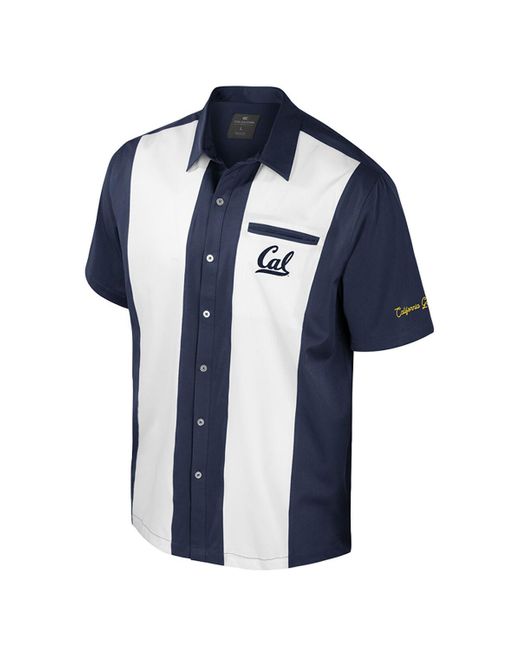 Colosseum Athletics Blue Cal Bears Strike Bowling Button-up Shirt for men