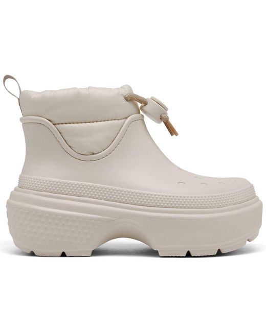 Crocs™ Stomp Puff Boots From Finish Line in Natural Lyst