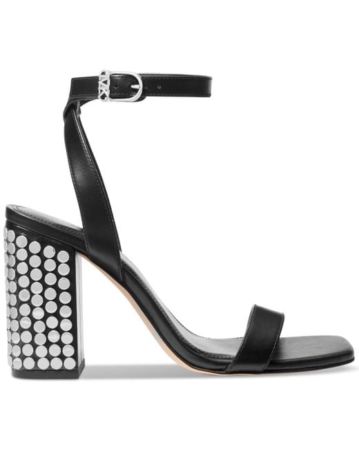 Michael Kors Black Michael Merriam Block-heel Sandals
