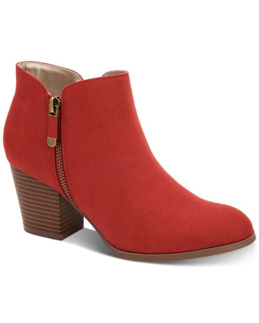 Macys deals red booties