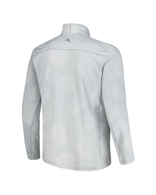 Tommy Bahama Gray Iowa State Cyclones Delray Frond Islandzone Half-zip Jacket for men