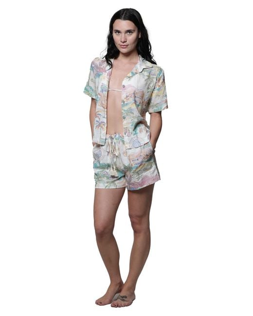 J Valdi White Drawstring Swim Shorts