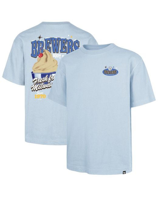 '47 Blue Milwaukee Brewers Ice Cream Parlor Foundation T-shirt for men
