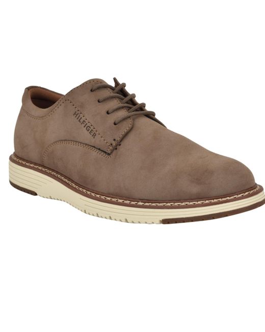 Tommy Hilfiger Brown Hiday Casualized Hybrid Oxfords for men
