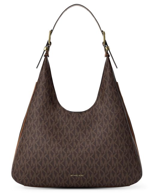 Michael Kors Brown Nolita Large Hobo Shoulder Bag