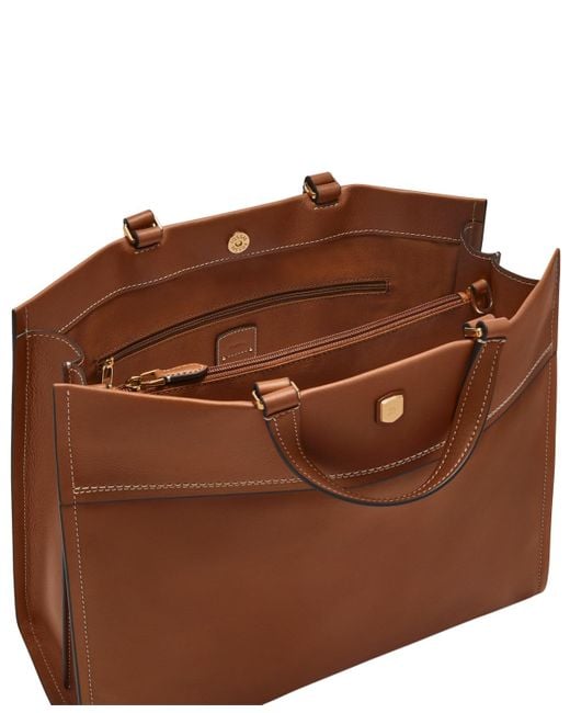 Fossil Brown Gemma Large Tote Bag