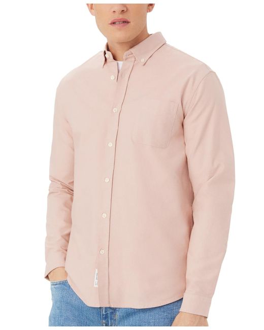 Frank And Oak Pink Jasper Long Sleeve Button-down Oxford Shirt for men
