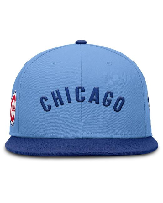 Nike Blue Chicago Cubs True Performance Fitted Hat for men
