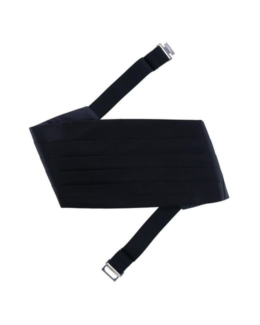 Trafalgar Blue Sutton Solid Color Silk Cummerbund for men