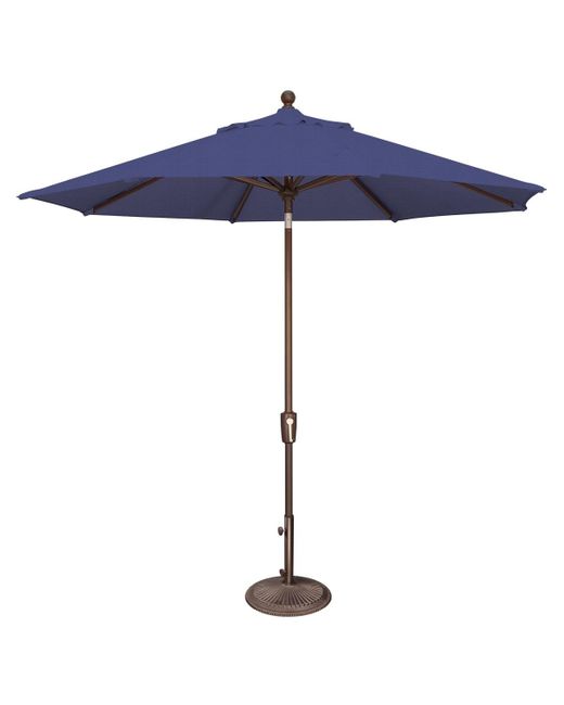 Mondawe Blue 9ft Solefin Octagon Patio Umbrella