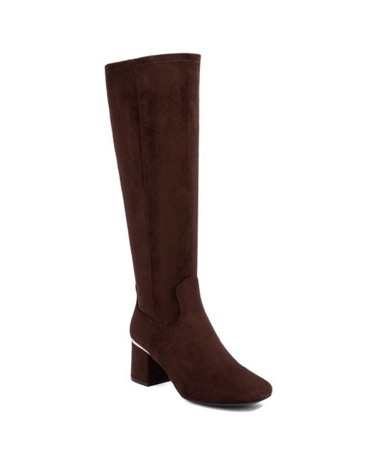 Jones New York Women's Brown Durana Knee High Boots