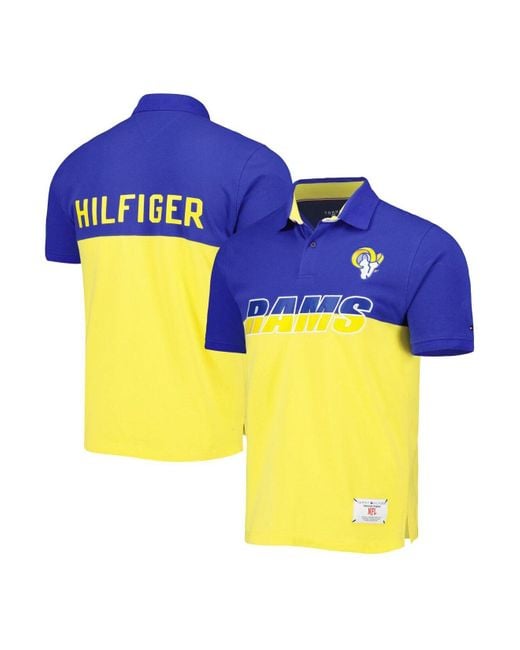 Tommy Hilfiger Gold, Royal Los Angeles Rams Color Block Polo Shirt in Blue  for Men