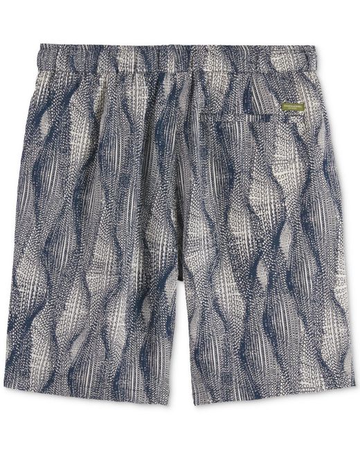 Scotch & Soda Gray Relaxed Fit Marble Print 7.5" Bermuda Shorts for men
