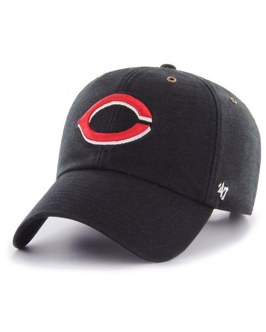 47 Brand Black Cincinnati Reds Carhartt Clean Up Cap for men