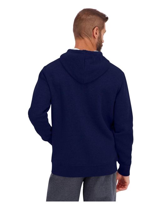 Reebok Blue Kangaroo Pocket Hoodie for men