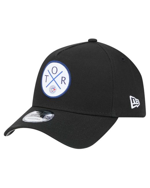 KTZ Black Toronto Blue Jays 9forty A-frame Adjustable Hat for men