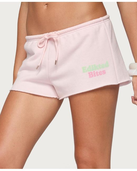 Edikted White Bites Shorts