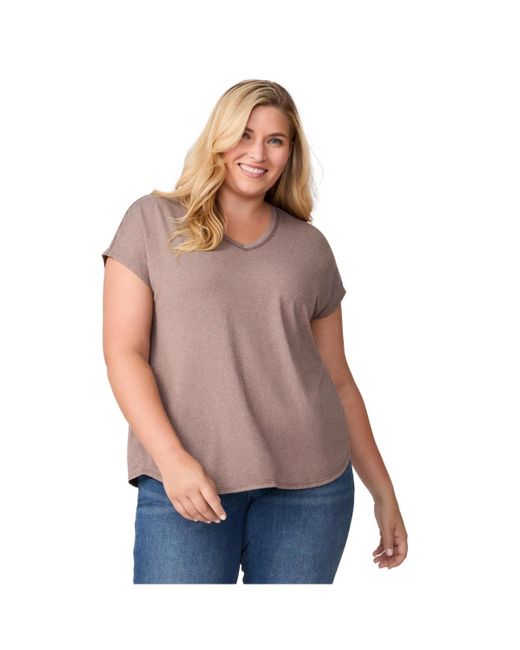 Free Country Blue Plus Size Microtech Chill B Cool Tee