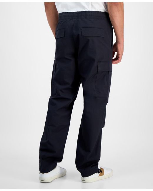 Boss Black Hugo By Drawstring Cargo Pants for men