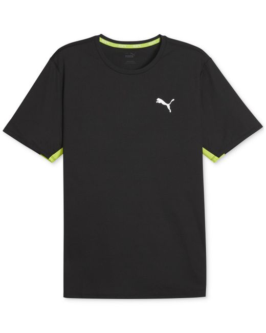 PUMA Black Run Favorite Velocity Logo T-shirt for men
